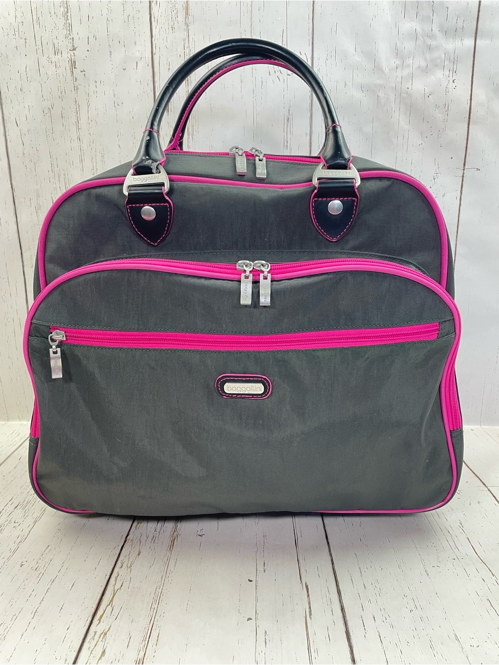 Baggallini Rolling Tote 2-Wheel Rollaboard Travel Carry-On *Luggage Trolley